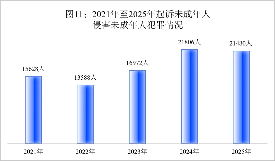 六类犯罪在未成年人犯罪案件中占比超七成，性侵害未成年人犯罪近五年首次下降…… - 图12