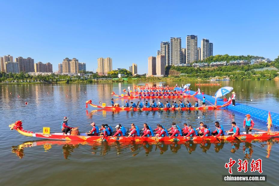 湖北宜昌：龙舟竞渡“桨”动峡江 - 图7