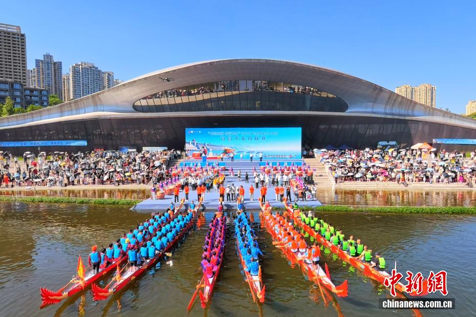 湖北宜昌：龙舟竞渡“桨”动峡江 - 图6