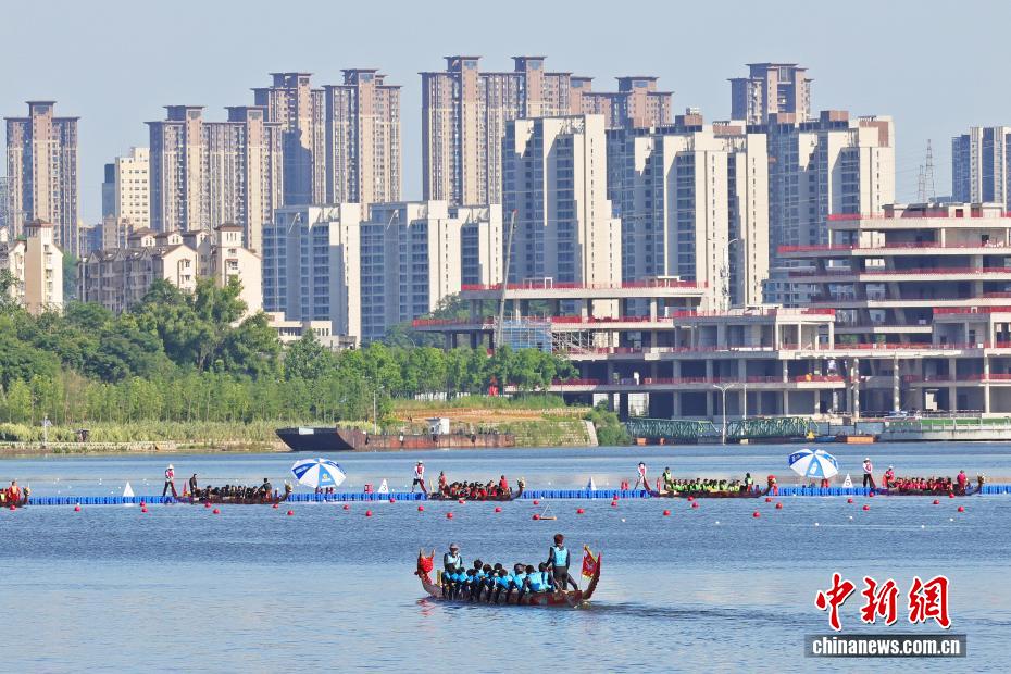 湖北宜昌：龙舟竞渡“桨”动峡江 - 图2