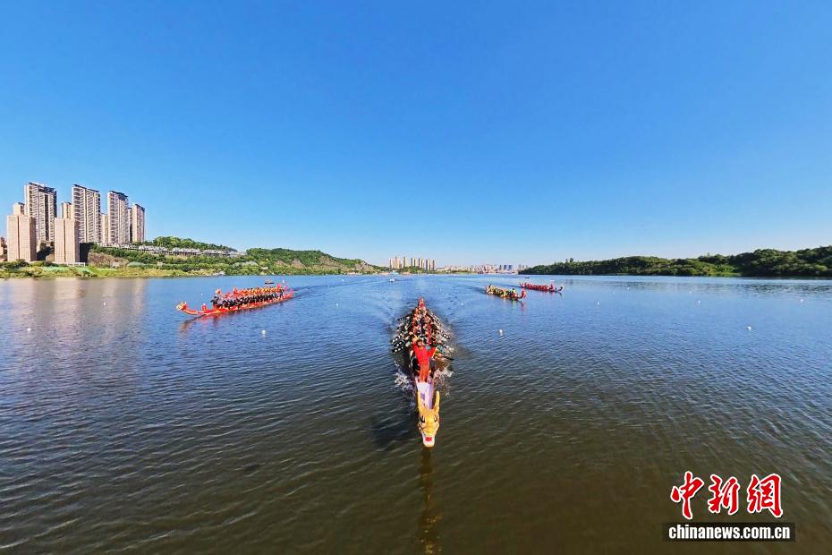 湖北宜昌：龙舟竞渡“桨”动峡江 - 图8
