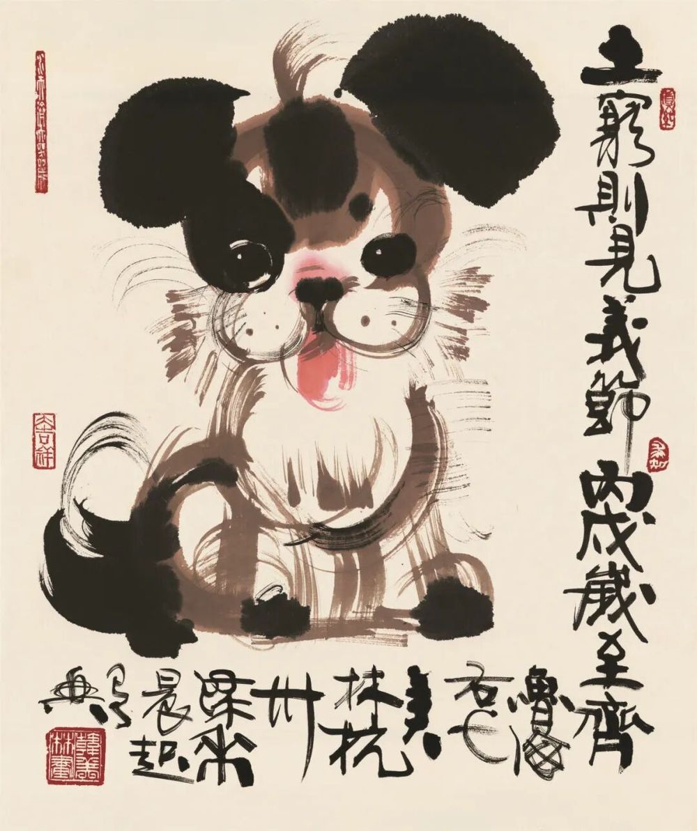 儿童节，请看韩美林画笔下的纯真与童趣 - 图39
