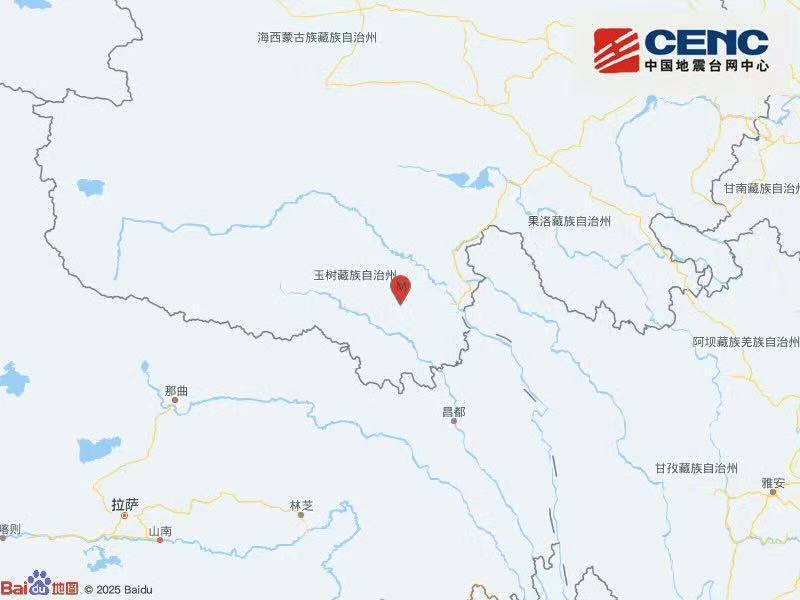 青海玉树州玉树市发生3.6级地震 震源深度10公里 - 图1