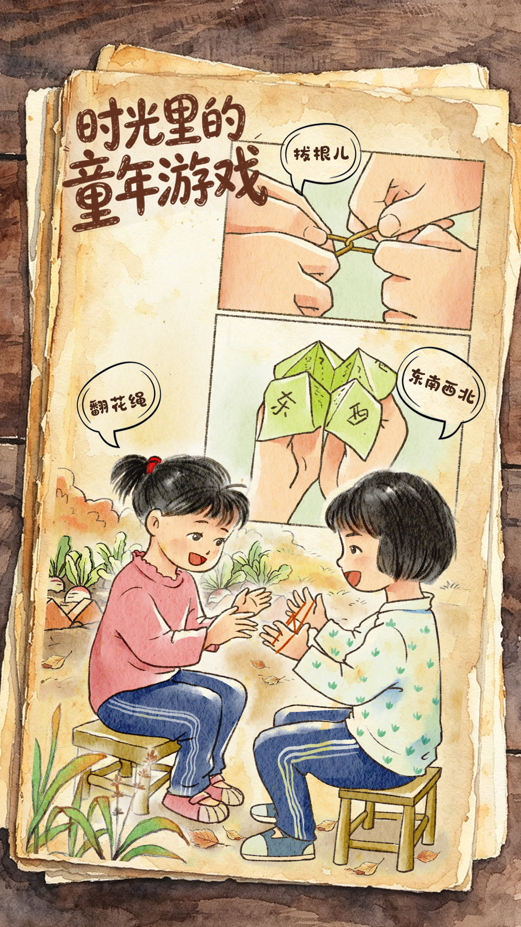 （图表·插画）“六一”国际儿童节丨时光里的童年游戏（5） - 图1