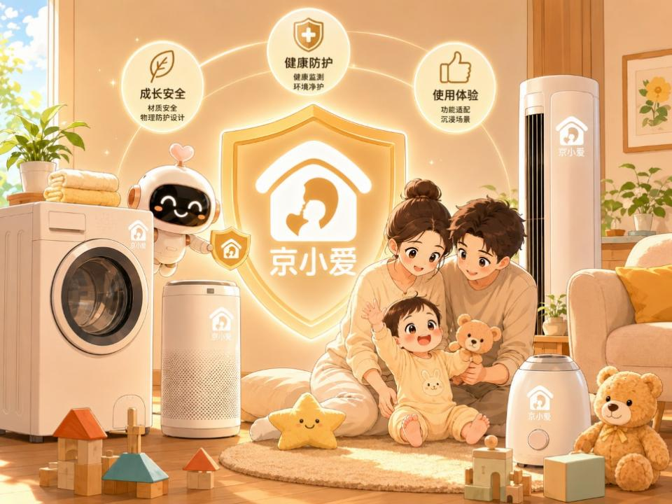 京东推出全新母婴级家电家居 IP“京小爱” 联合头部家电品牌发起“母婴安全守卫联盟” - 图1