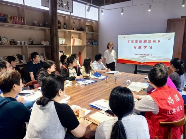 江苏泰州海陵区开展《商事调解条例》集中宣传活动 - 图2