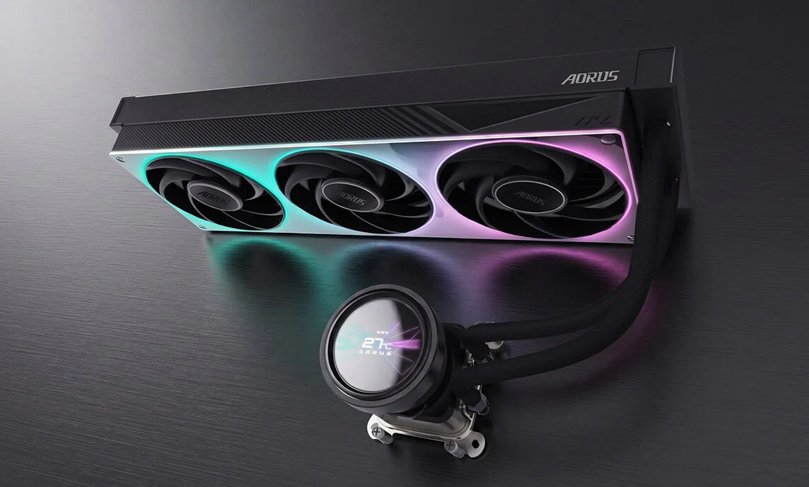 技嘉带来 AORUS INFINITY 键鼠机箱，还有 AORUS ELITE 水冷 - 图4