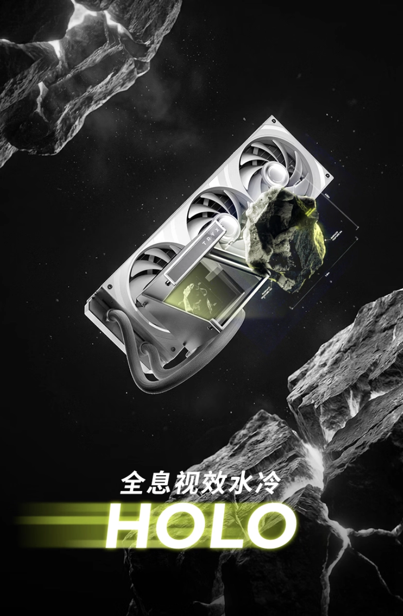 TRYX创氪星系推出“HOLO 360”散热器：冷头配裸眼3D屏，999元 - 图1