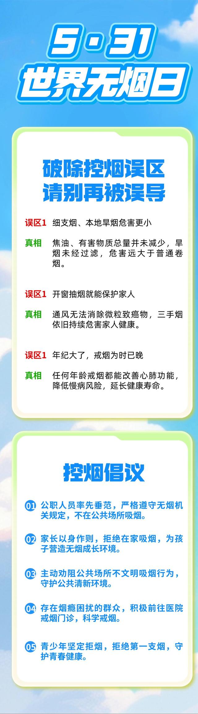 5·31世界无烟日｜拒绝烟草，解锁无霾健康呼吸 - 图2