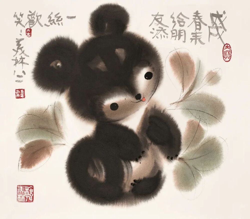 儿童节，请看韩美林画笔下的纯真与童趣 - 图36