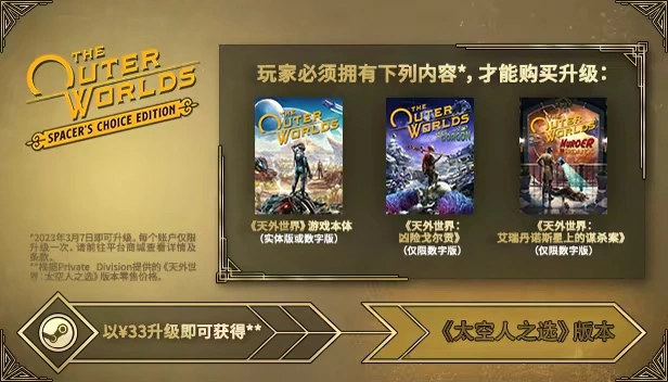 《天外世界》游戏原版下架，Steam等商店改售《太空人之选》版本 - 图1