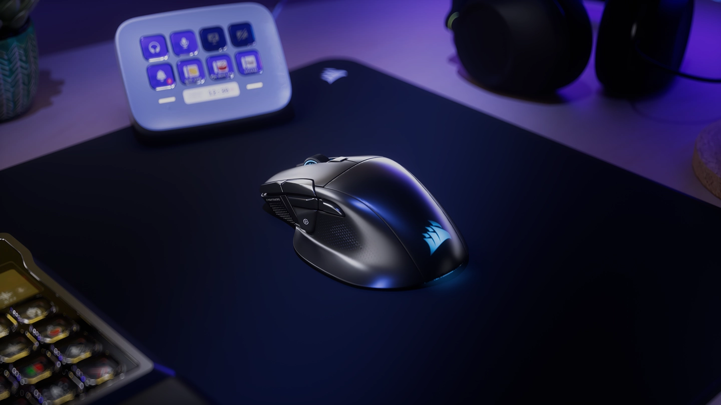 海盗船推出NIGHTSWORD v2 WIRELESS SD鼠标，一键启动SD生态 - 图1