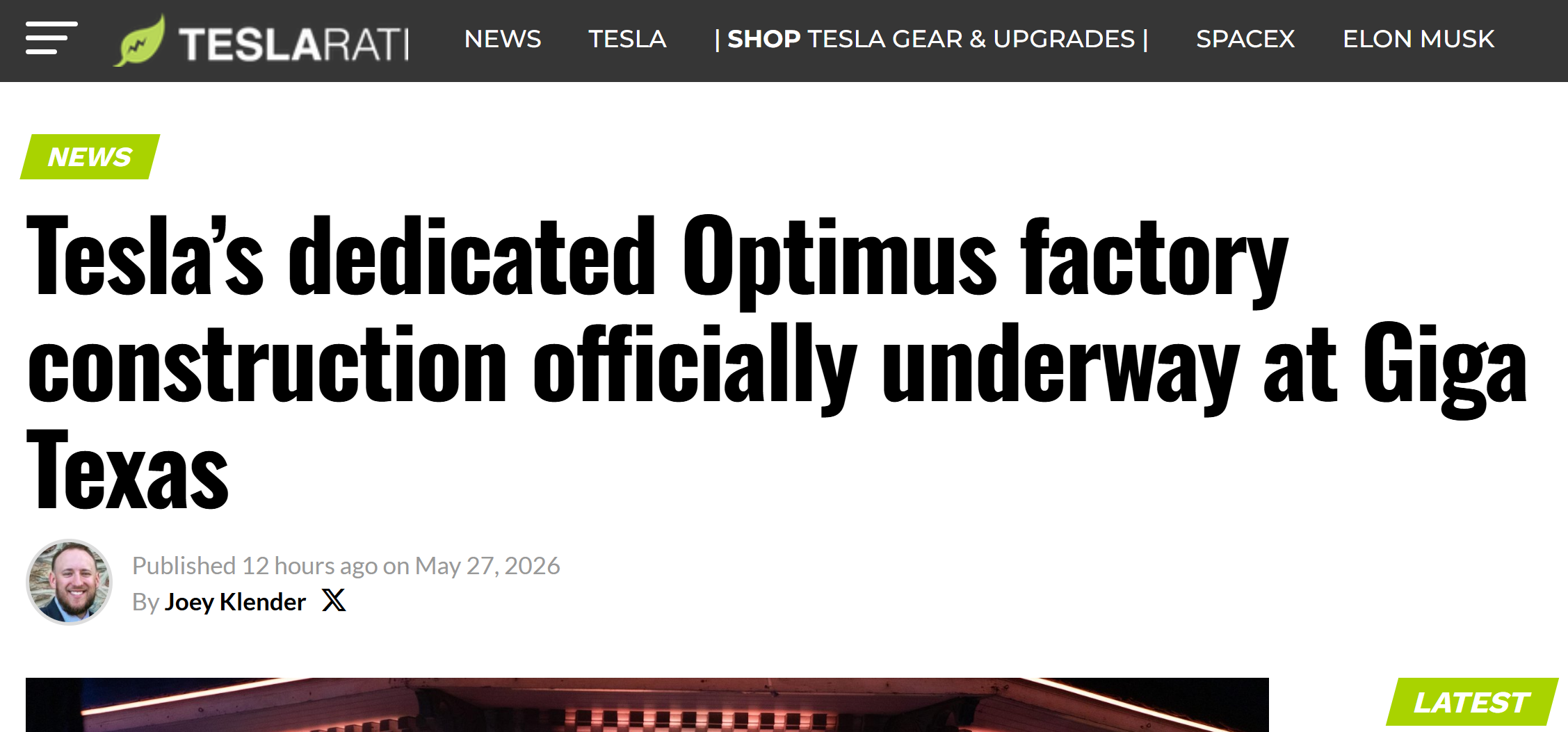 产能千万台，特斯拉 Optimus 专属工厂动工，机器人战略全面提速 - 图1