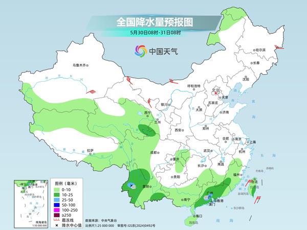 南方降雨减弱 北方局地或迎今年首个高温日 全国天气速览 - 图2