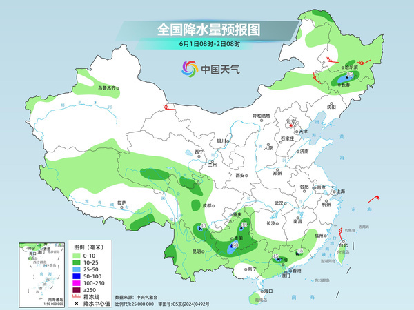 今明两天全国高温逐渐增多 南方降雨明天起再度发展 - 图1