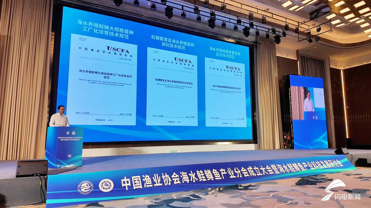 日照深海三文鱼收获现场连线 多项产业标准同步发布 - 图2