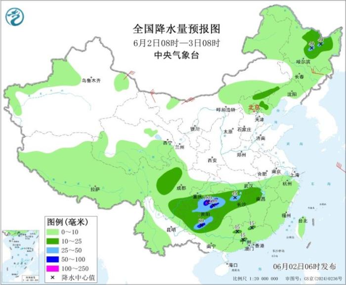 东北华北强对流频发 南方迎新一轮降雨 - 图2