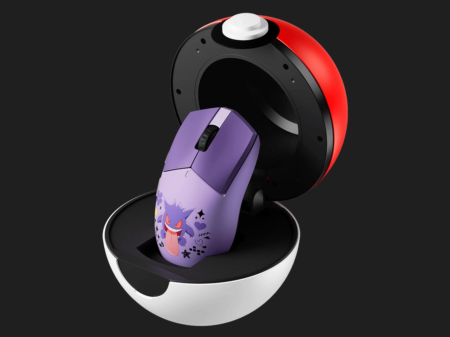CHERRY MW5500 PRO 鼠标《宝可梦》耿鬼联名款上市，599 元 - 图1