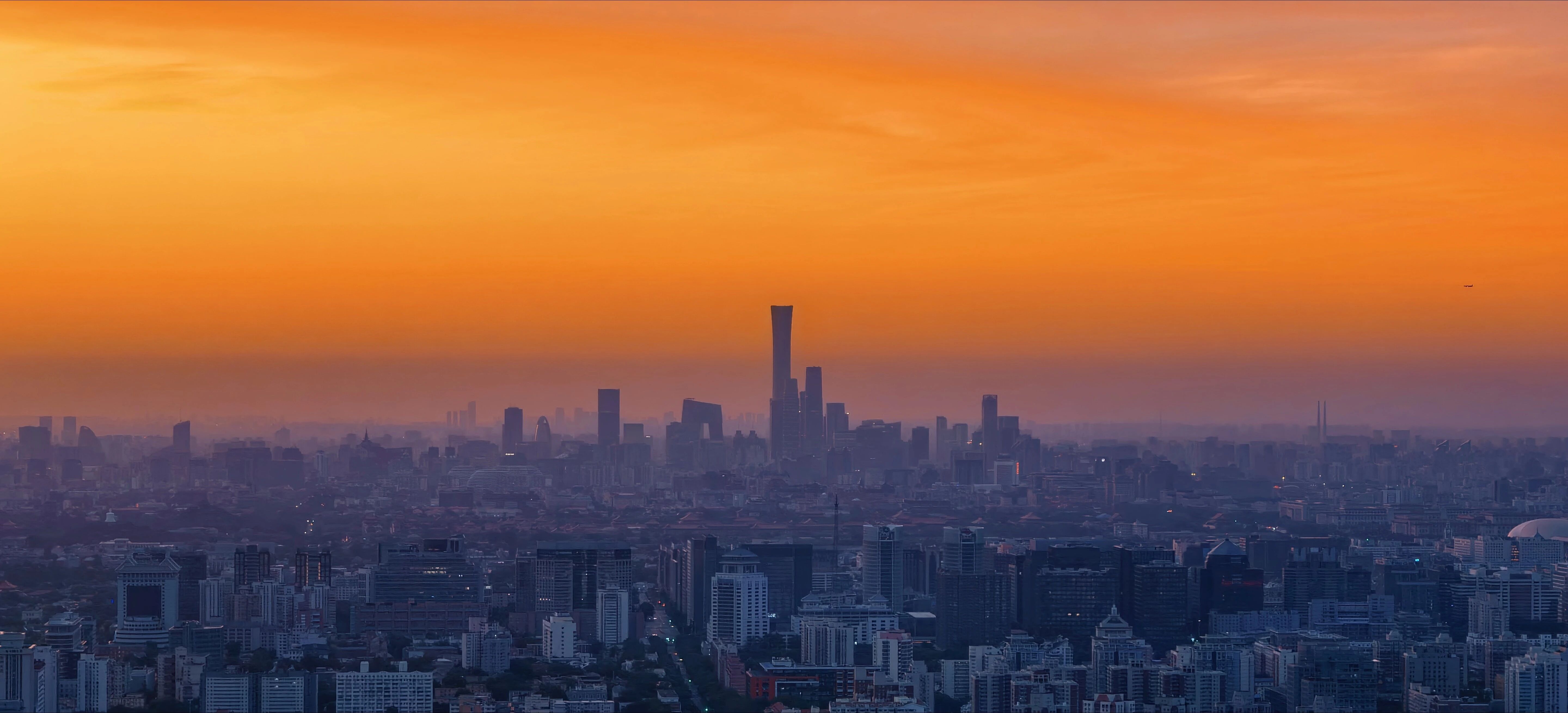 北京清晨 霞光映天际 - 图3