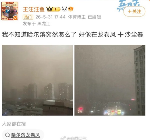 哈尔滨高温之后突遭沙尘暴“一秒天黑” 专家解读来了！ - 图2