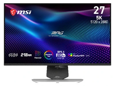 微星展出全球首款 5K Mini LED 镜面双模显示器 MPG 271KRAW18 - 图1