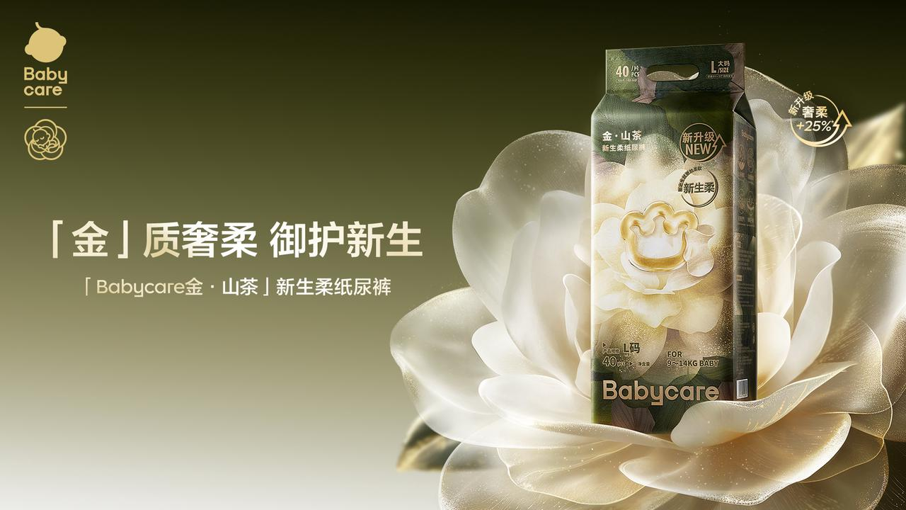 哪款纸尿裤不红屁屁？Babycare 金·山茶守护宝宝娇嫩肌肤 - 图1