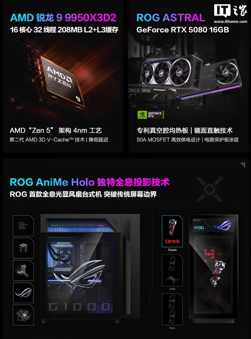 华硕ROG首款全息光显风扇整机“枪神10X”国行发售，69999元 - 图2