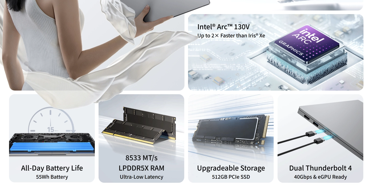 驰为推出CoreBook Air笔记本搭酷睿Ultra 5处理器 - 图3