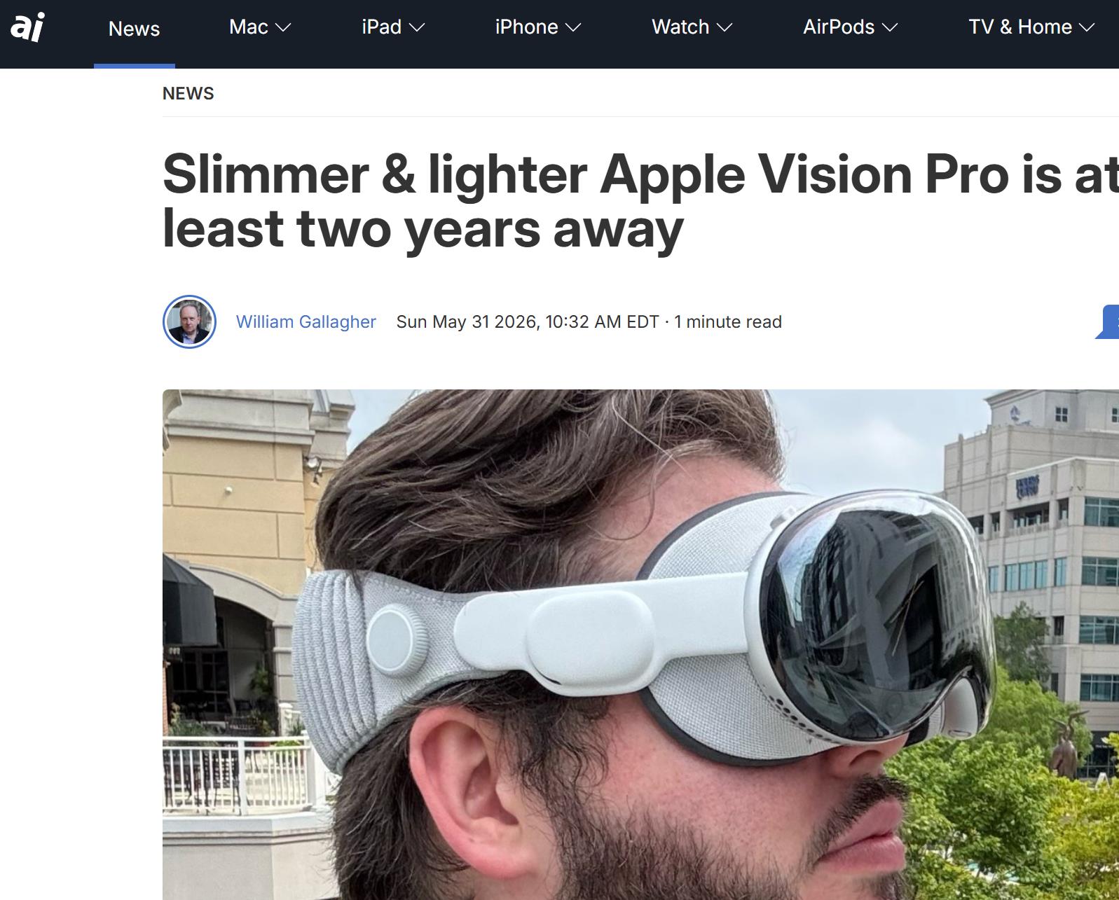 苹果搁置Vision Pro二代研发：新品或推迟至2028年底发布 - 图1