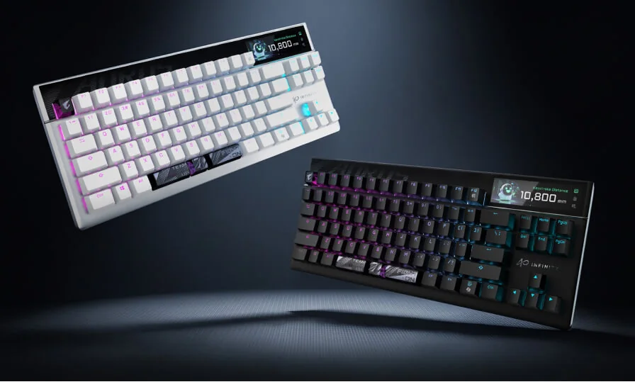 技嘉带来AORUS INFINITY键鼠机箱，还有AORUS ELITE水冷 - 图1