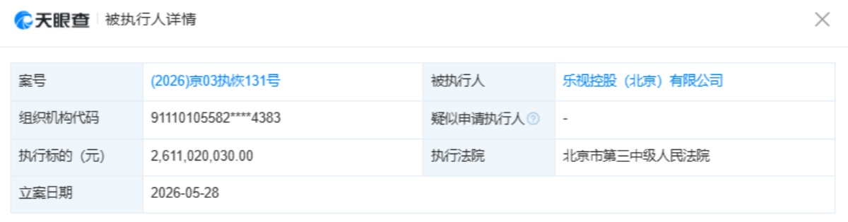 贾跃亭及乐视控股被恢复执行26亿元，FF转战机器人赛道 - 图1