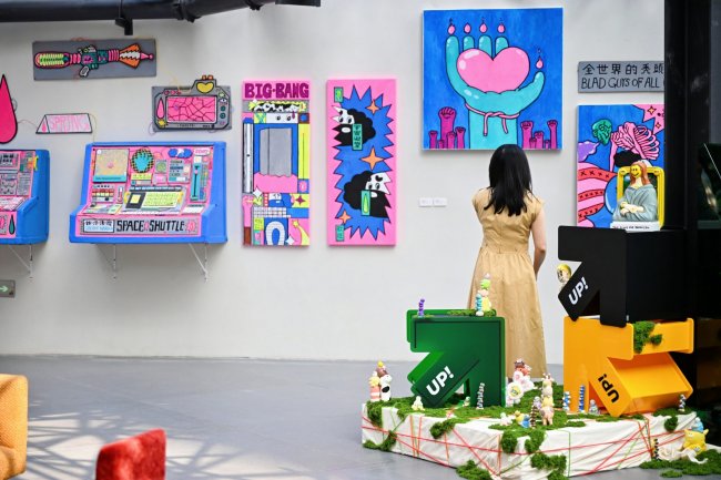 五色共生，艺启社区｜「最是红橙黄绿橘」青年先锋艺术群展 在方寸山当代艺术中心启幕 - 图9