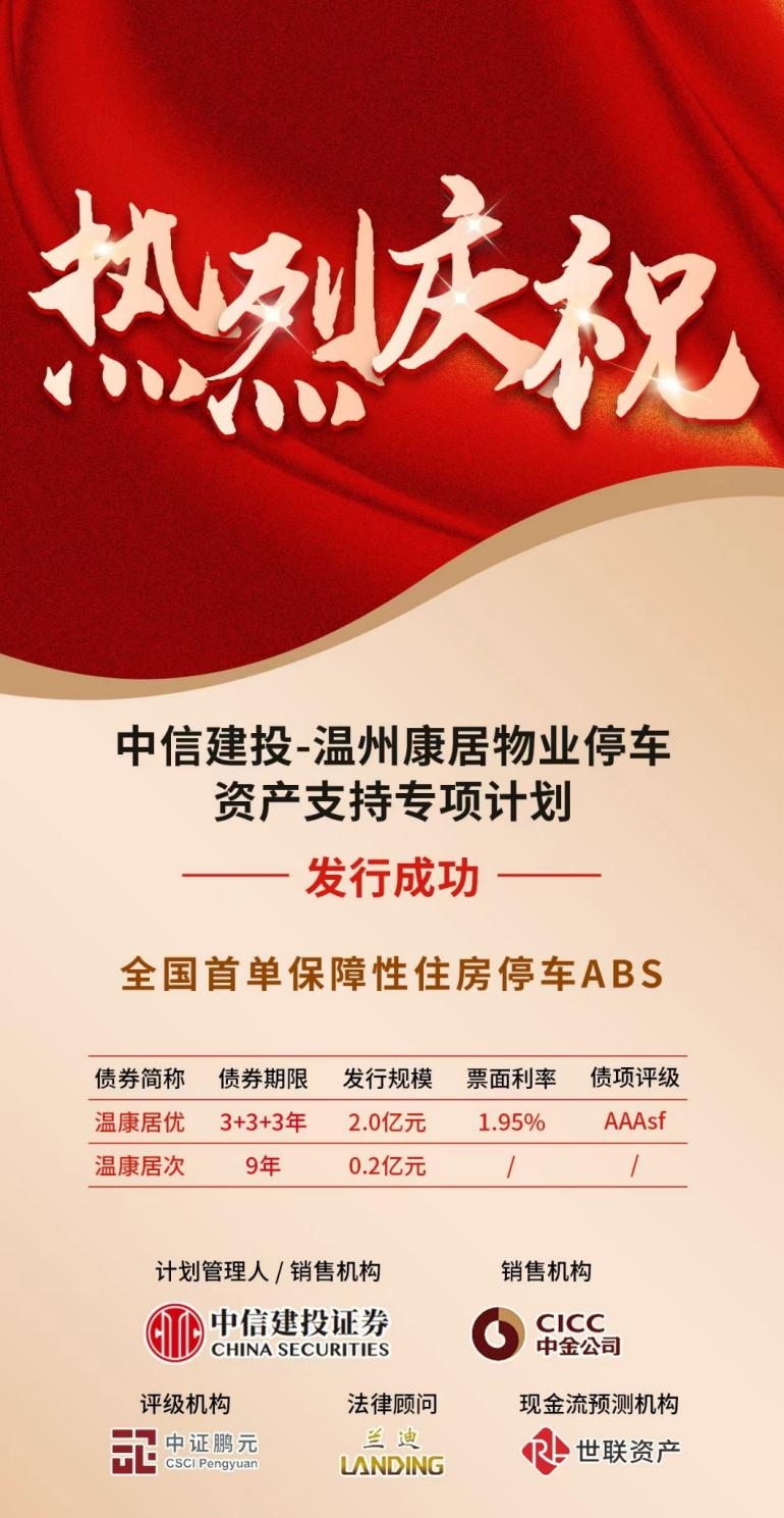 全国首单保障性住房停车ABS成功发行 - 图1