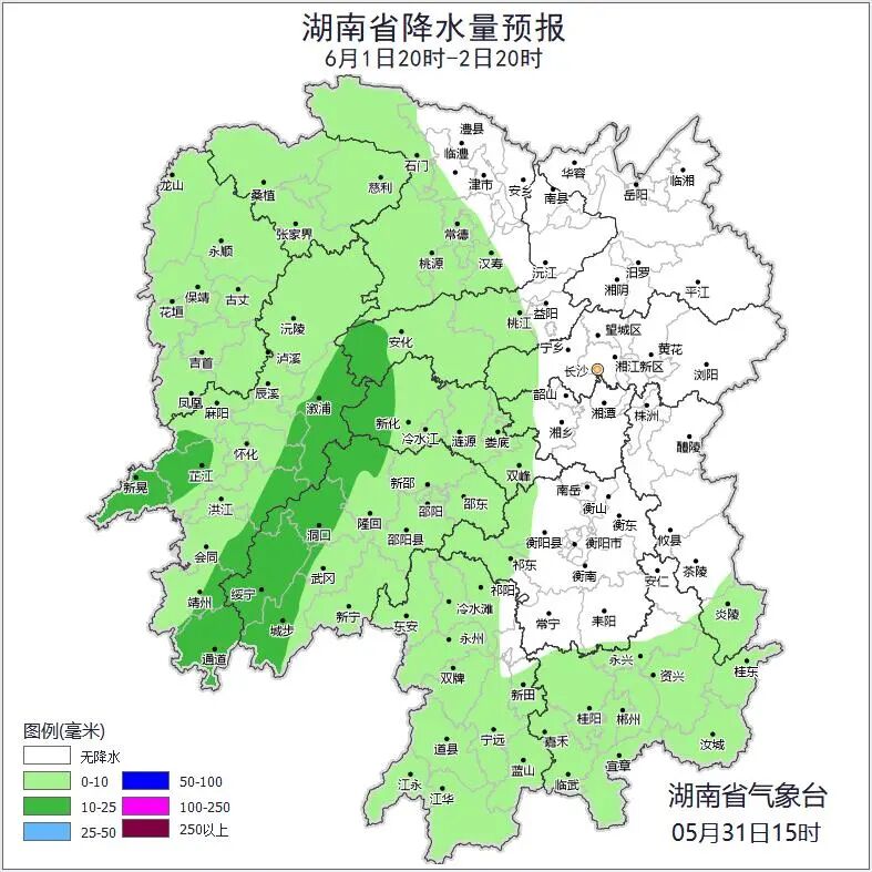 湖南晴朗继续，最高35℃！2日晚较强降雨再袭，这些地方有暴雨 - 图3