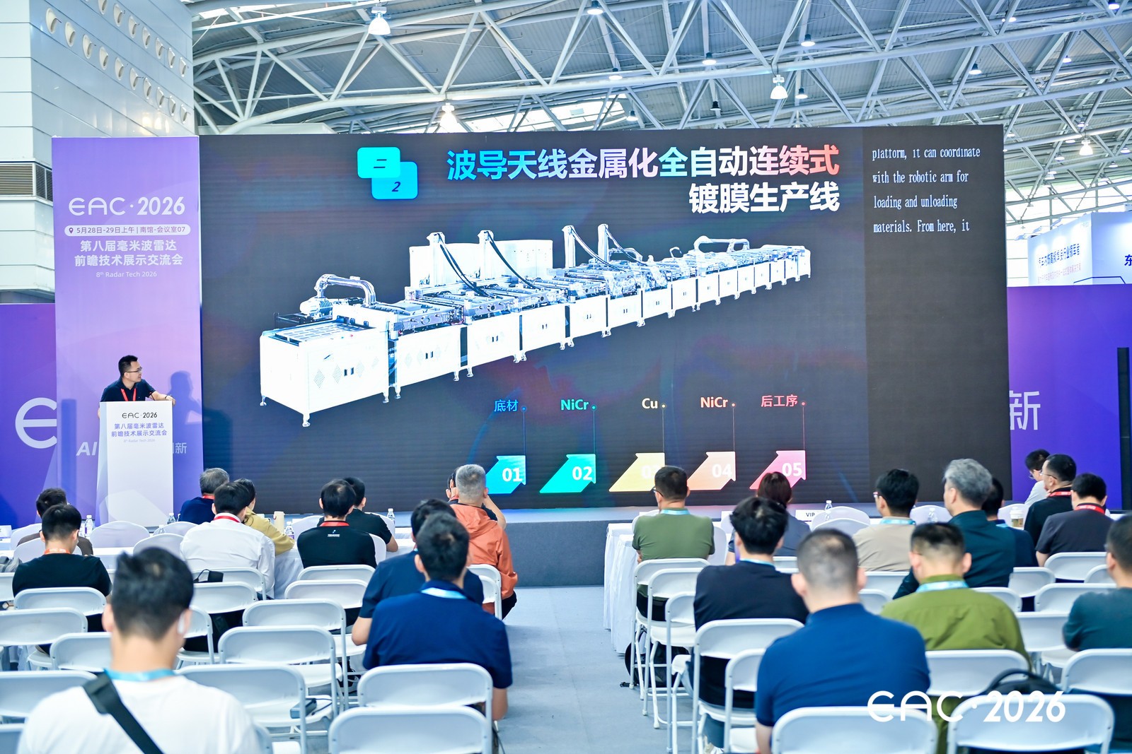 振华真空受邀出席EAC毫米波雷达前瞻技术展示交流会，发布波导天线金属化一站式解决方案 - 图4