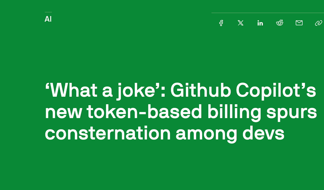 “真是个笑话”：GitHub Copilot 新计费模式引开发者吐槽 - 图1