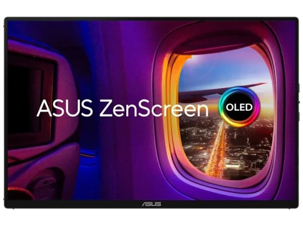 华硕发表便携显示器ZenScreen OLED MQ14FCKV，支持65W PD直通 - 图1