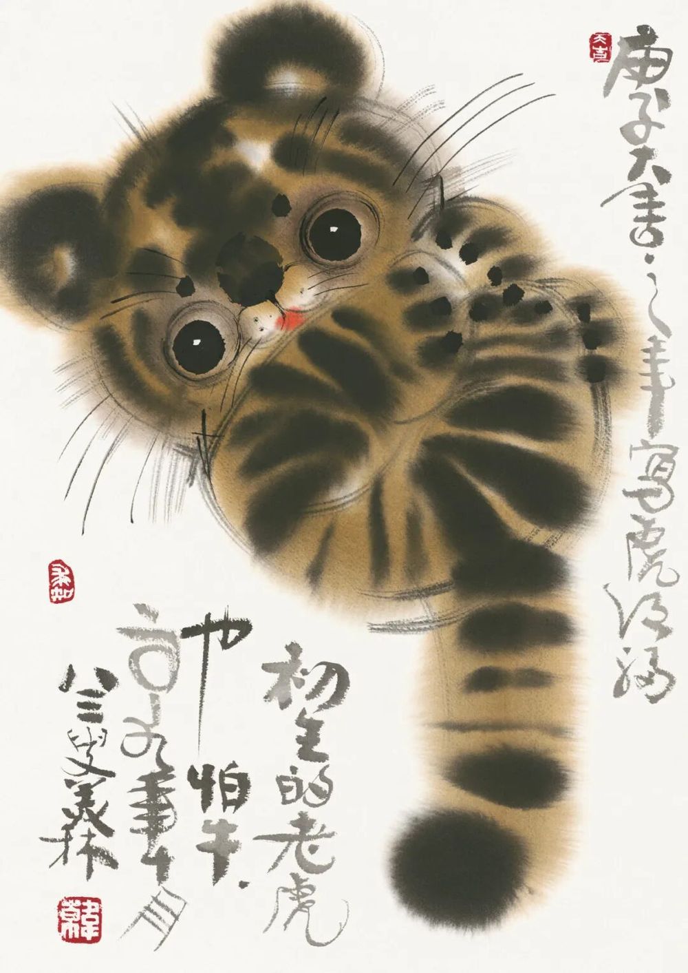 儿童节，请看韩美林画笔下的纯真与童趣 - 图41