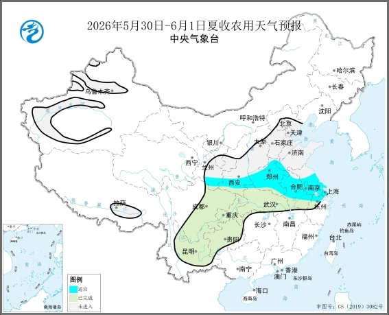 未来四天夏收区大部多晴好天气 利于加快机收进度 - 图2