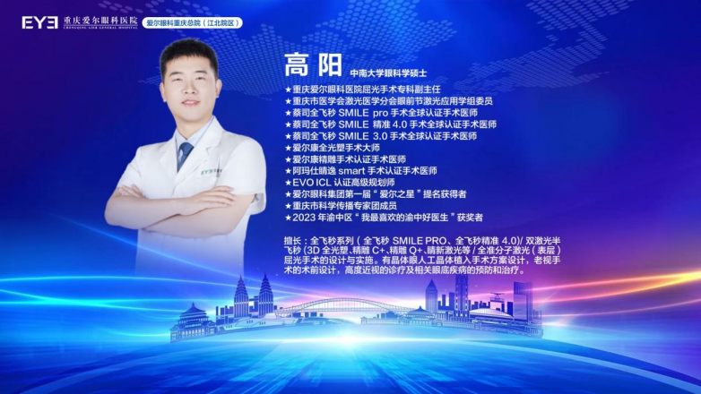 重庆爱尔眼科全飞秒smile pro近视手术引入一周年，高阳主任获官方认证 - 图4