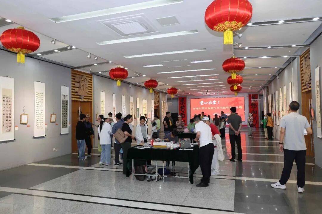 “童心向党”青岛市第八届青少年书法优秀作品展开展 - 图5