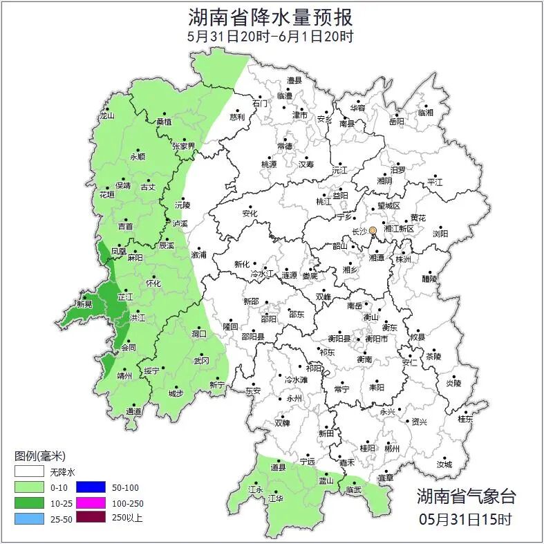 湖南晴朗继续，最高35℃！2日晚较强降雨再袭，这些地方有暴雨 - 图2