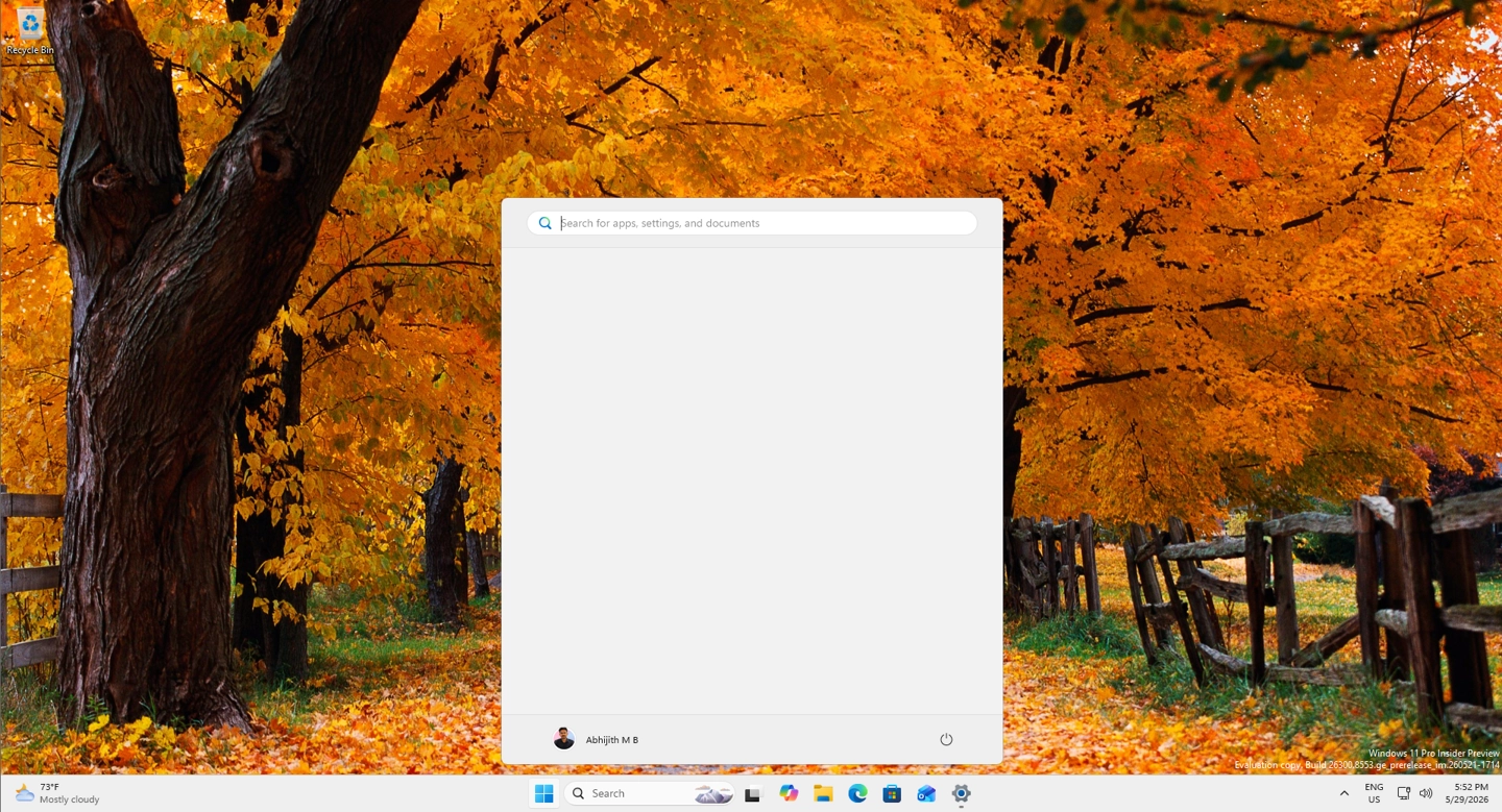 微软 Win11 预览版换新开始菜单：可隐藏固定区域，切换小尺寸 - 图8
