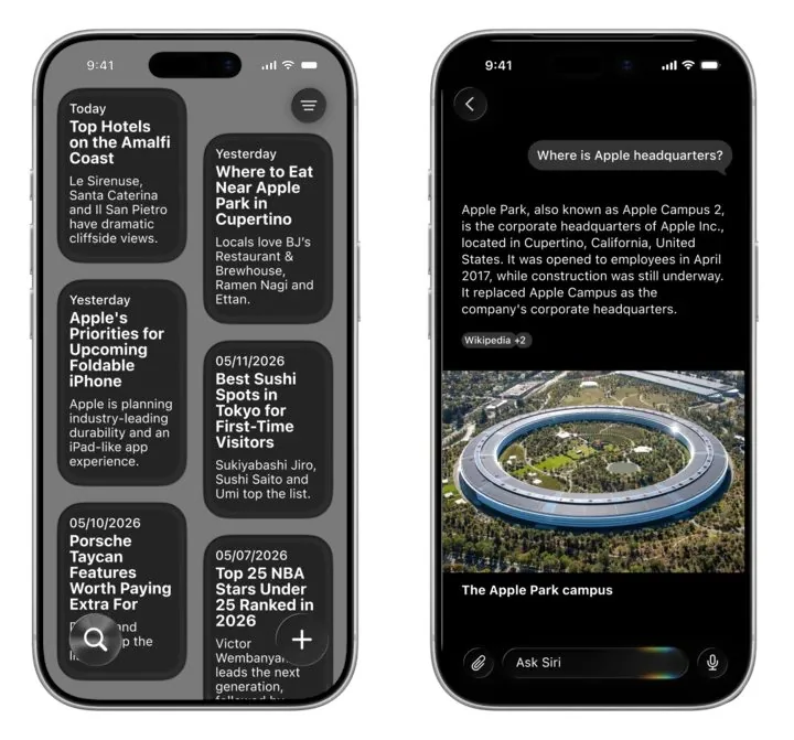 先睹为快：苹果iOS 27全新Siri界面示意图曝光 - 图4