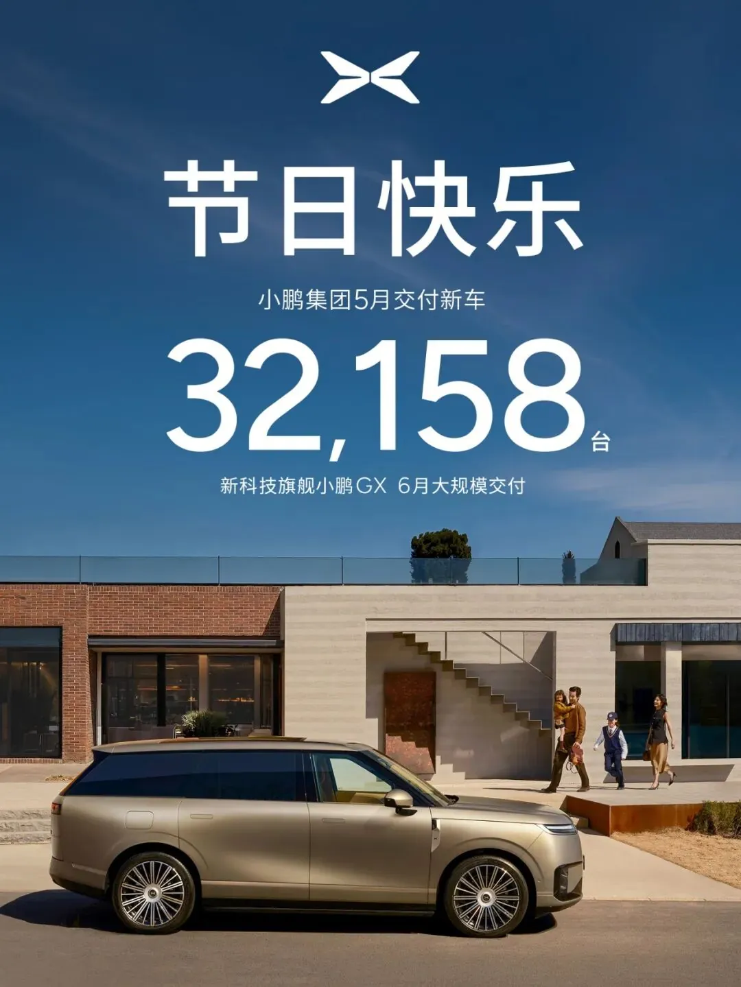 小鹏集团：5月交付新车32158辆，环比增长4% - 图1