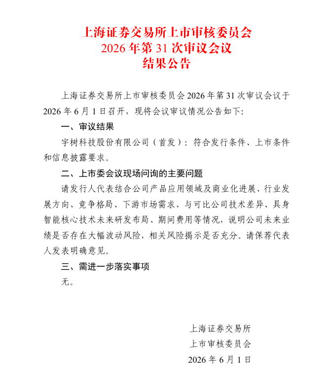 宇树科技科创板IPO过会 - 图1