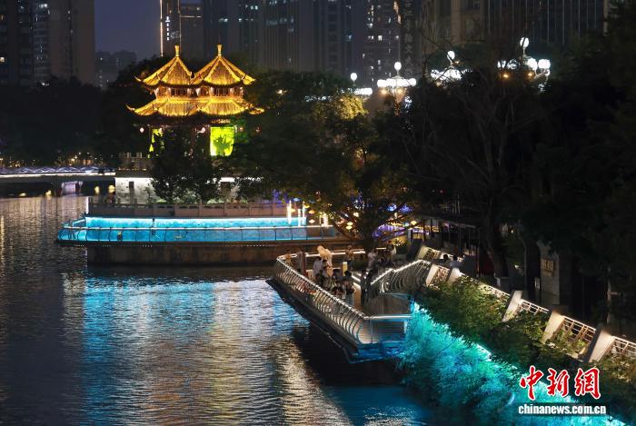 成都锦江河畔夜景如画 - 图3