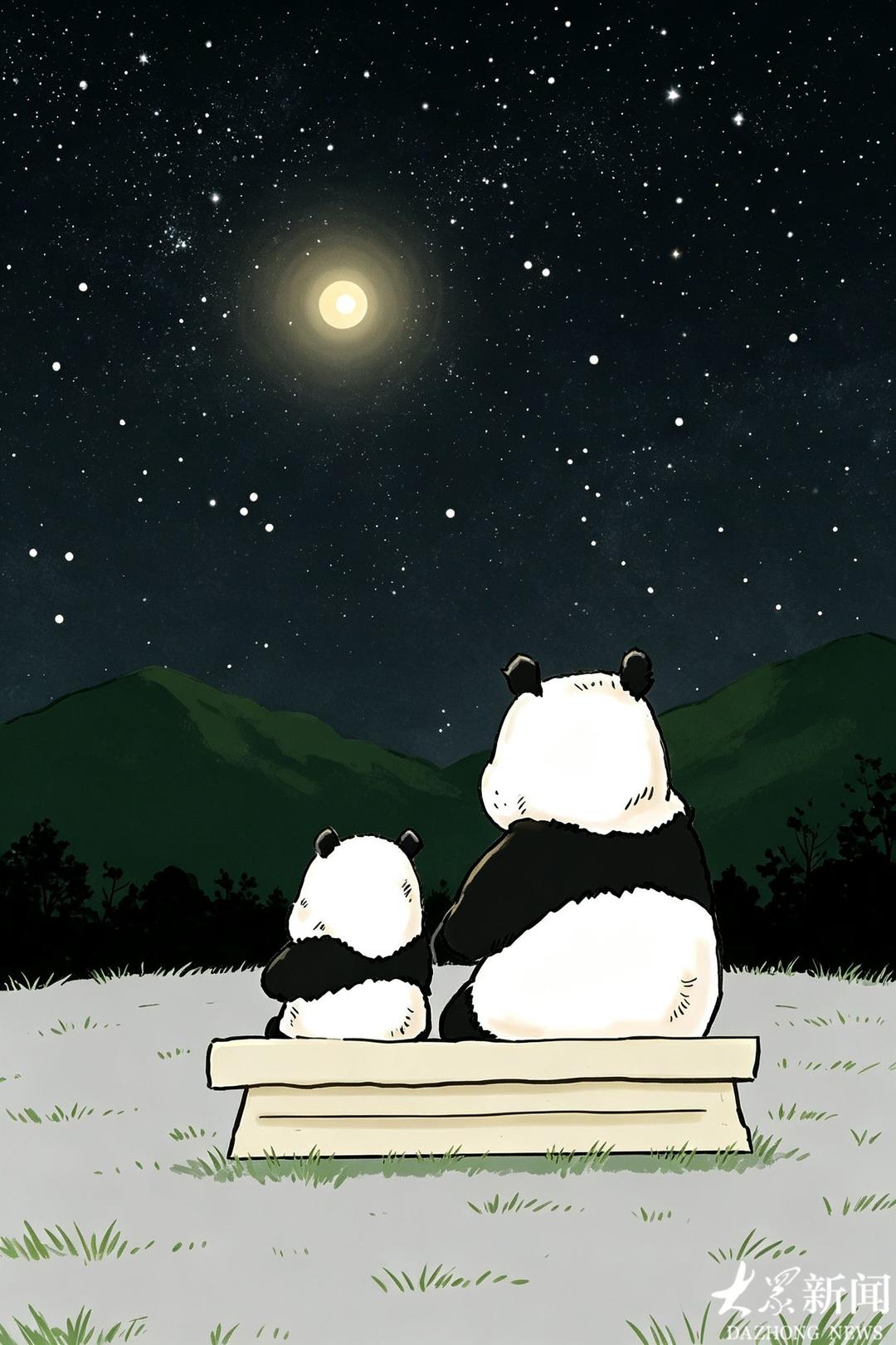 熊猫画画：小小的你 节日快乐 - 图6