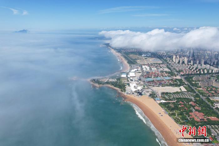 山东青岛再现平流雾景观 - 图6