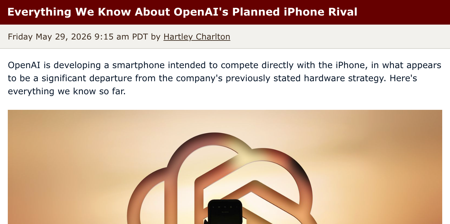 消息称OpenAI秘密研发智能手机，意在与iPhone直接竞争 - 图1